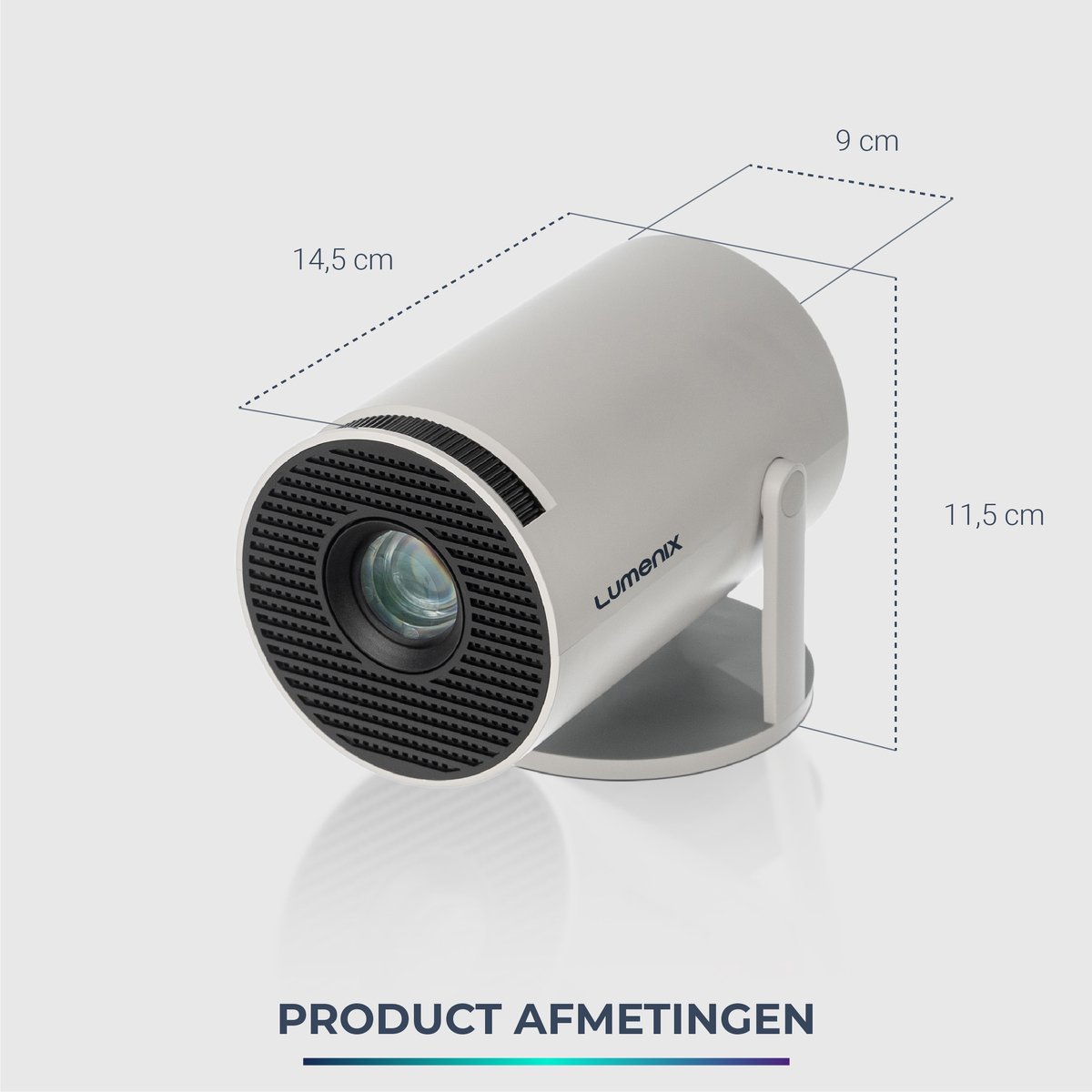 Lumenix R1 Mini Beamer Smart TV 4K Projector Wit