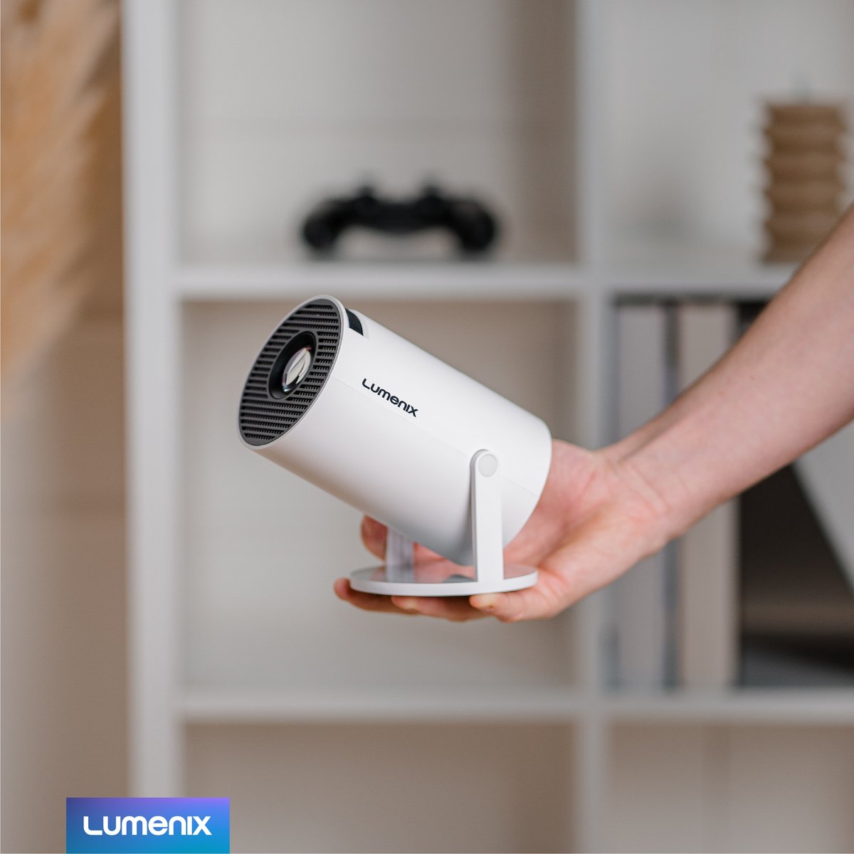 Lumenix R1 Mini Beamer Smart TV 4K Projector Wit