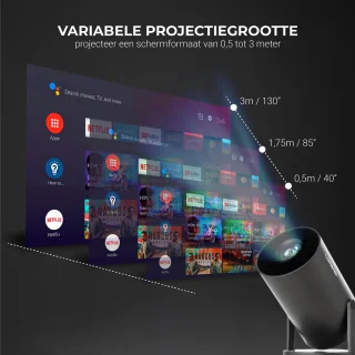 Lumenix R1 Mini Beamer Zwart