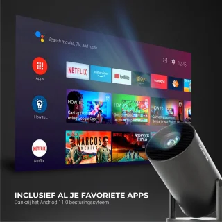 Lumenix R1 Mini Beamer Zwart