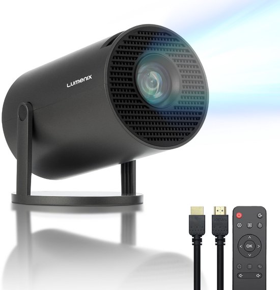 Lumenix R1 Mini Beamer Zwart