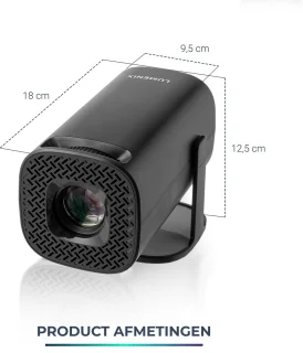 Lumenix S2 Mini Beamer 4K Ultra HD Zwart