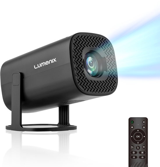 Lumenix S2 Mini Beamer 4K Ultra HD Zwart
