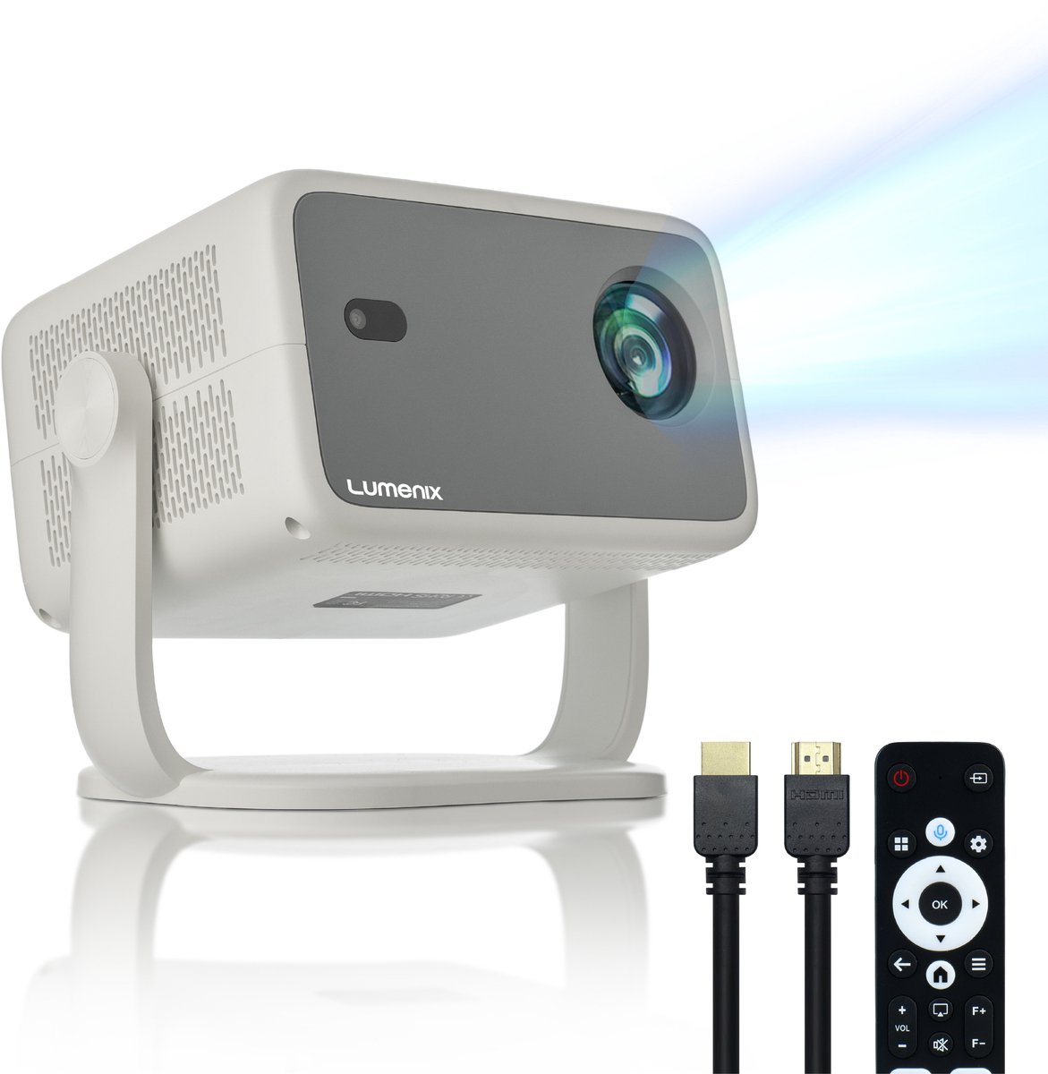 Lumenix Ultra Mini Beamer 2025 Smart TV Projector Full HD