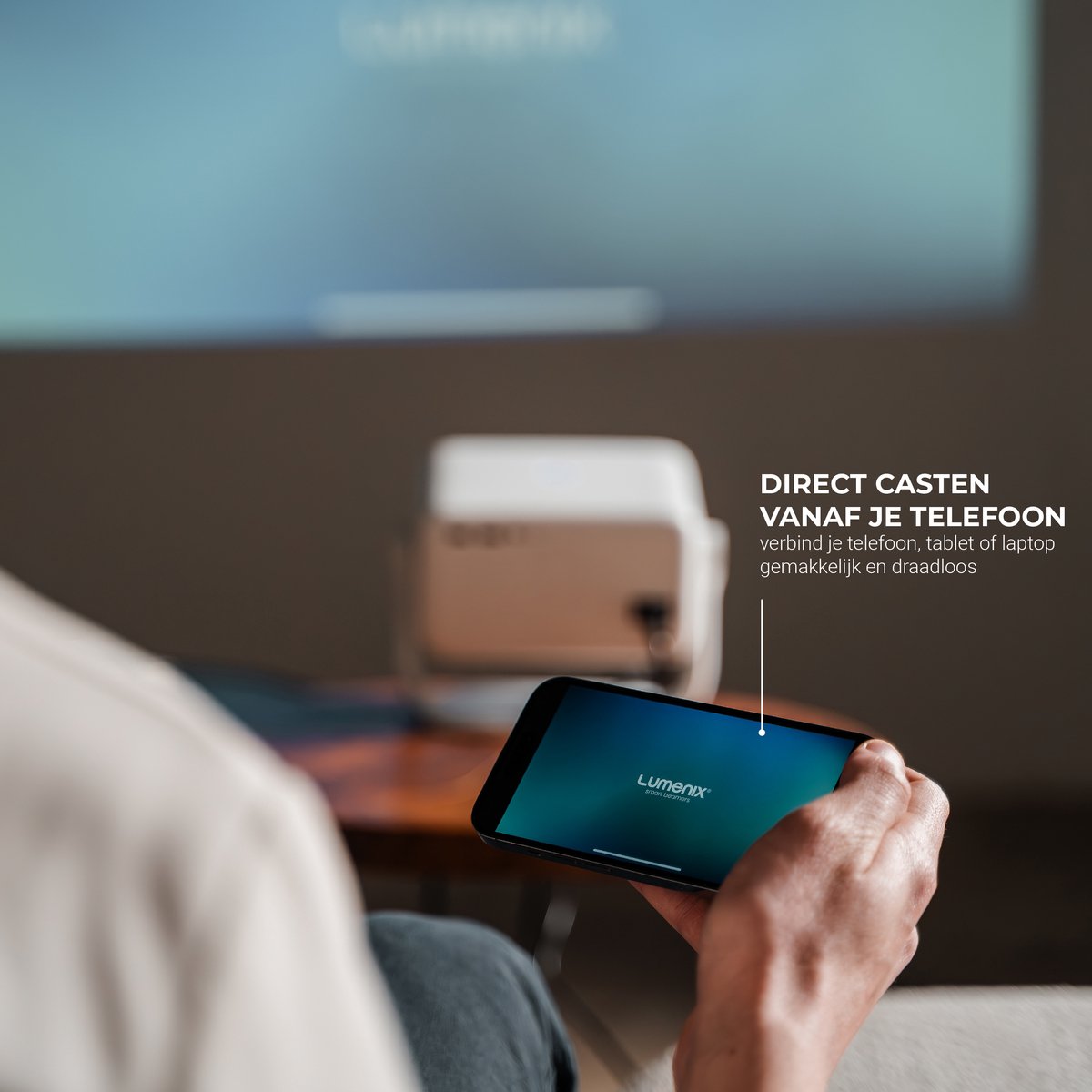 Lumenix Ultra Mini Beamer 2025 Smart TV Projector Full HD