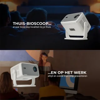 Lumenix Ultra Mini Beamer 2025 Smart TV Projector Full HD