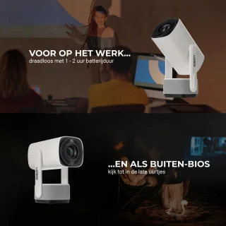 Lumenix X1 PRO Mini Beamer Wit