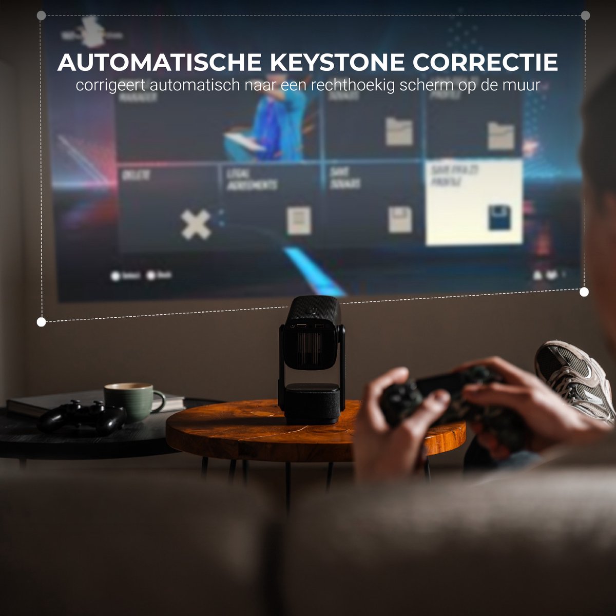 Lumenix X1 PRO Mini Beamer Zwart