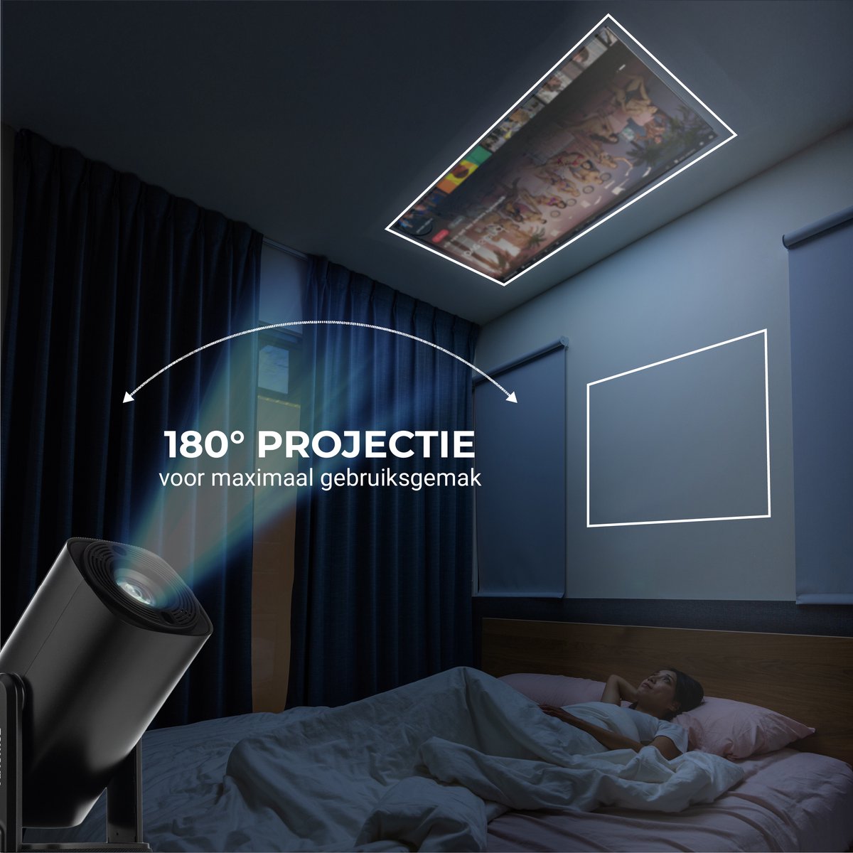 Lumenix X1 PRO Mini Beamer Zwart