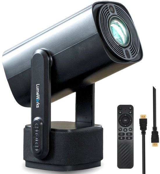 LumeWorks Nova Mini 4K Android Projector Zwart