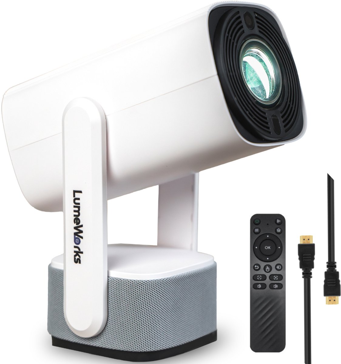 LumeWorks Nova Mini 4K Projector Wit
