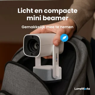 LumeWorks Nova Mini 4K Projector Wit