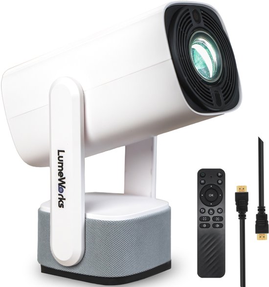 LumeWorks Nova Mini 4K Projector Wit