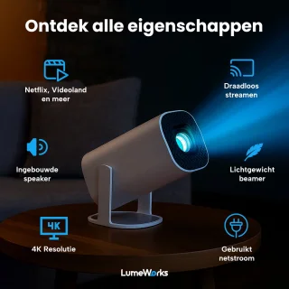 LumeWorks Orion Mini 4K Android Beamer Wit