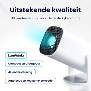 LumeWorks Orion Mini 4K Android Beamer Wit