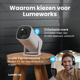 LumeWorks Orion Mini 4K Android Beamer Wit