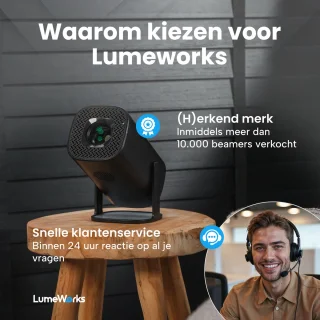 LumeWorks Orion Mini 4K Beamer Zwart