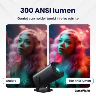 LumeWorks Orion Mini 4K Beamer Zwart