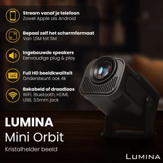 Lumina Orbit Mini Beamer 2025 Zwart