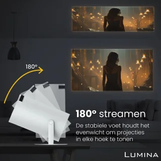 Lumina Pro Mini Beamer 2025 Smart Projector Wit