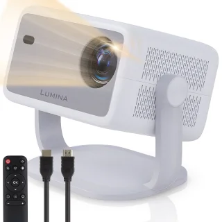 Lumina Stellar Beamer 2025 4K Ultra HD Smart TV Projector Wit