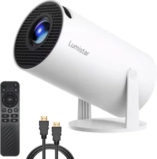 Lumistar Premium Mini Beamer 2025 - Smart TV Projector - Wit