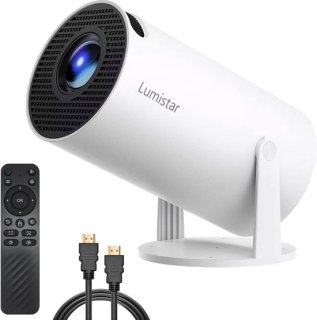 Lumistar Premium Mini Beamer 2025 - Smart TV Projector - Wit