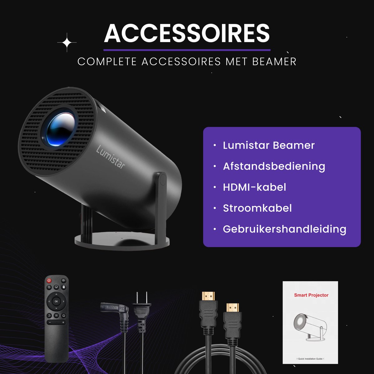 Wat vinden we goed aan de Lumistar Premium Mini Beamer 2025 Zwart