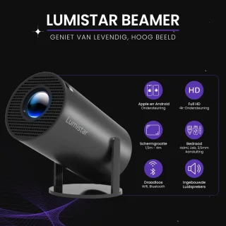 Lumistar Premium Mini Beamer 2025 Zwart