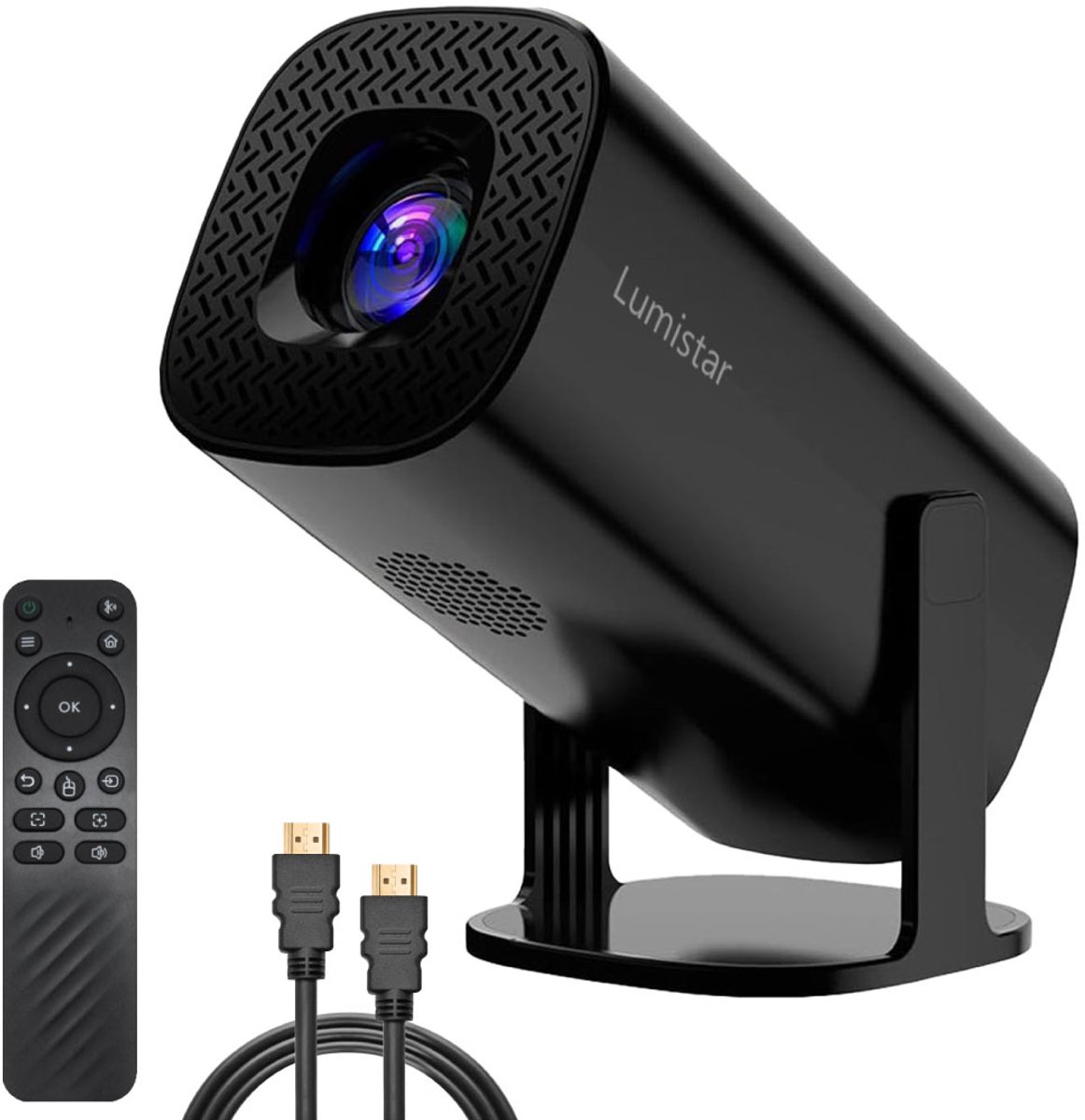 Lumistar Pro Mini Beamer 2025 - Smart TV Projector Zwart