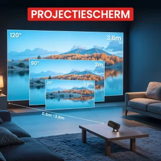 Lumistar Pro Mini Beamer 2025 - Smart TV Projector Zwart