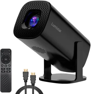 Lumistar Pro Mini Beamer 2025 - Smart TV Projector Zwart