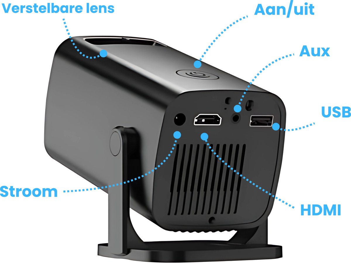 Lumora Mini Beamer 2025 Smart TV Projector 4K Ultra HD