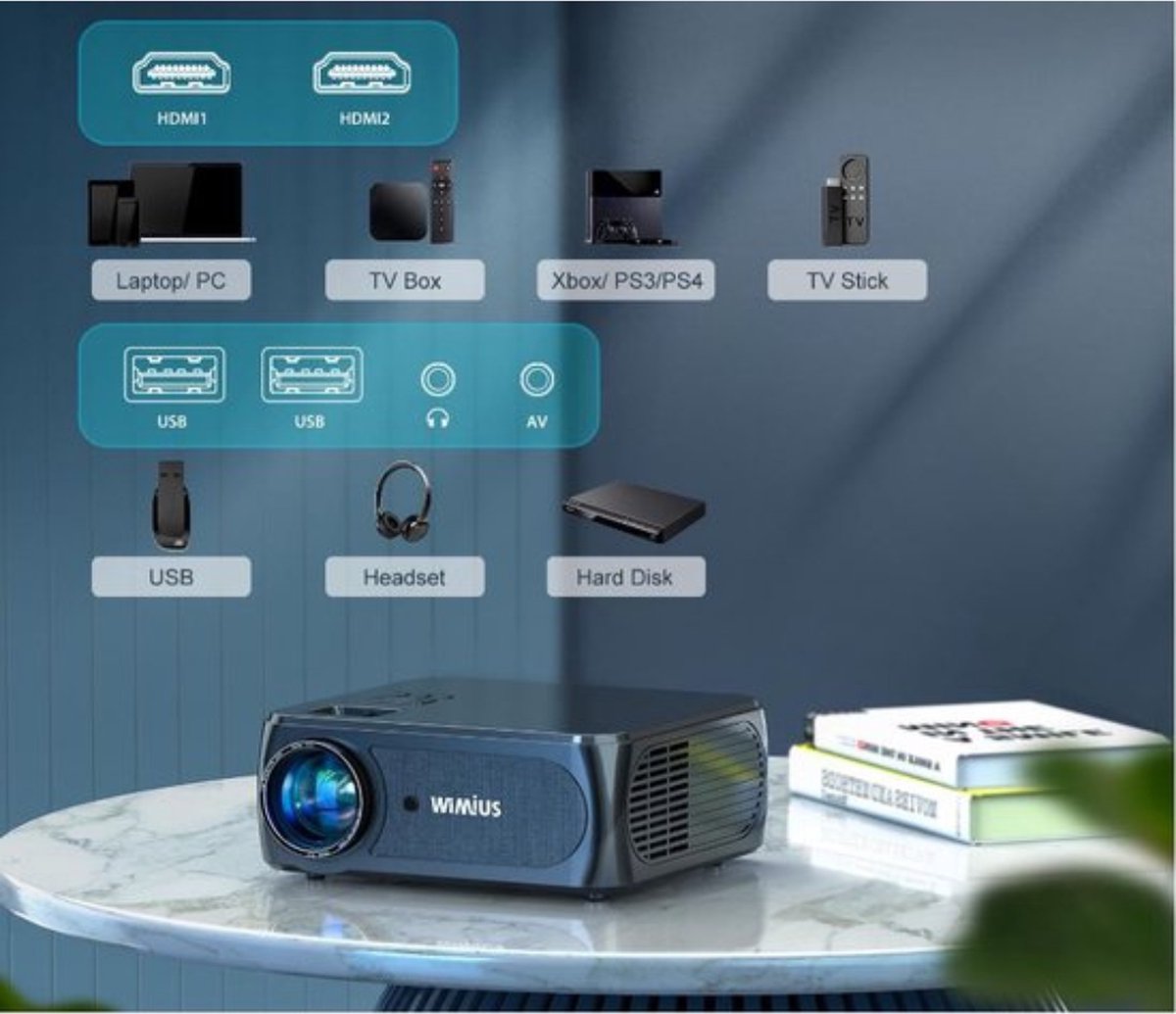 Luxe 4K Full HD Mini Beamer