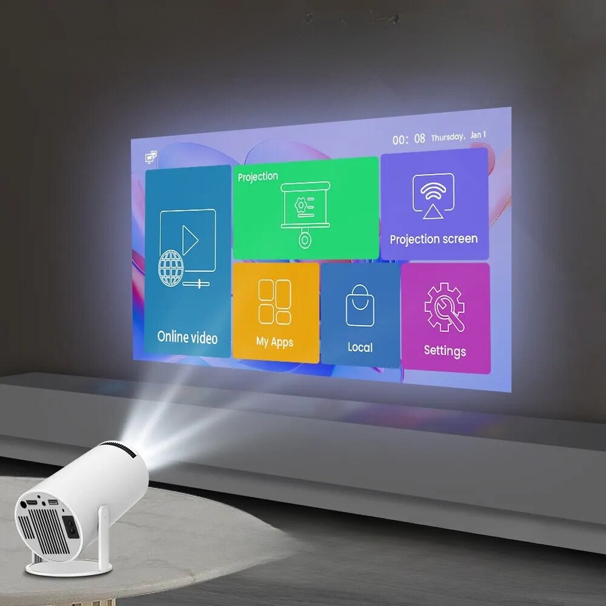 Magcubic HY300 WiFi 6 Mini Beamer 4K Projector