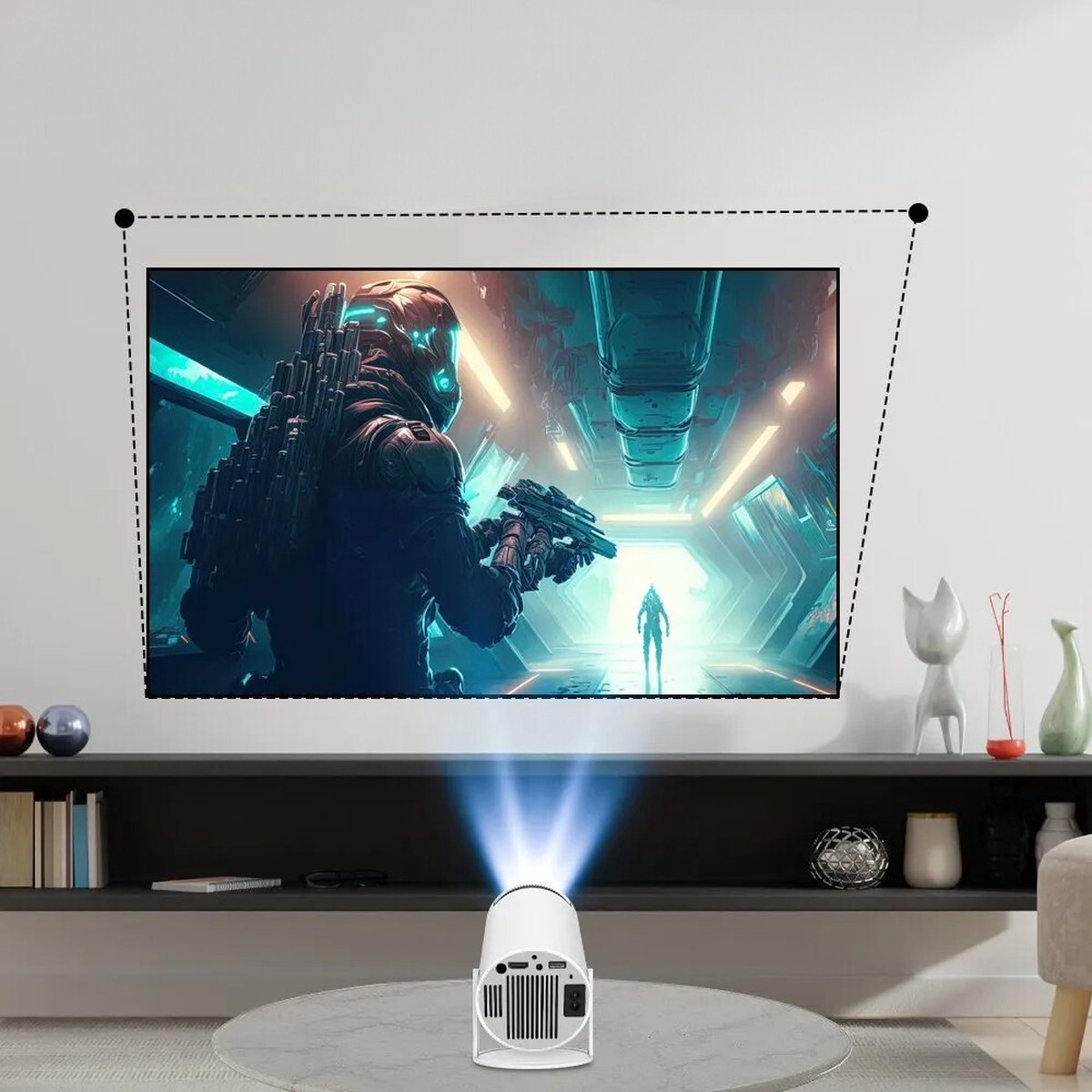 Magcubic HY300 WiFi 6 Mini Beamer 4K Projector