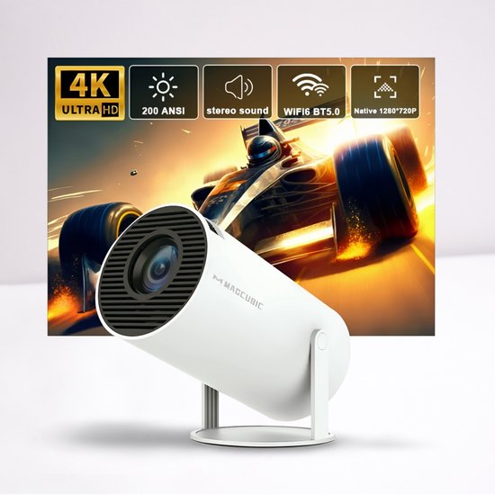 Magcubic HY300 WiFi 6 Mini Beamer 4K Projector