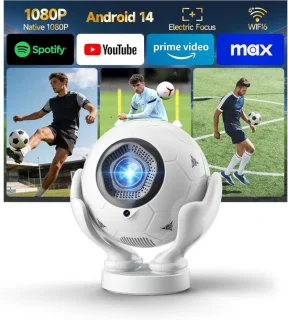 Magcubic Mini-videoprojector 1080p natief 4K, 400 ANSI Lumen