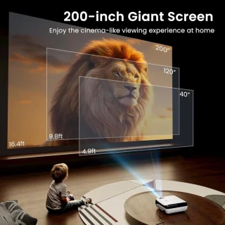 MELVRA Mini 4K Draagbare Projector