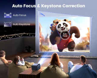 Merkloos - Mini Projector - Home Theater Beamer