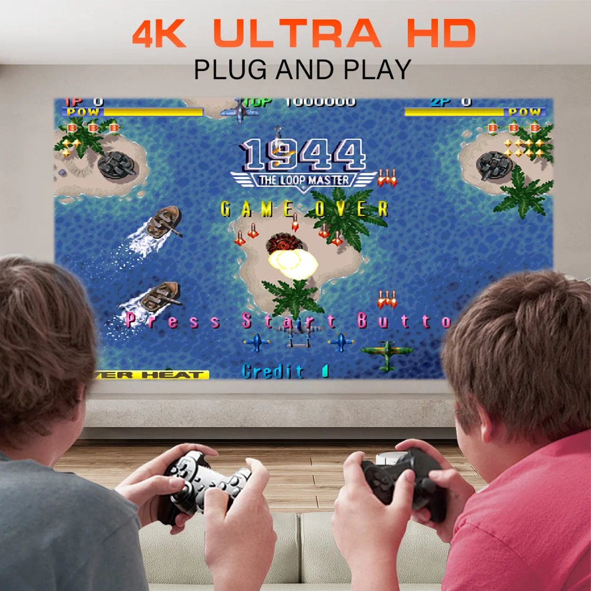 MicroData Miniprojector Quad-core 1280x720P Android 11 Wit