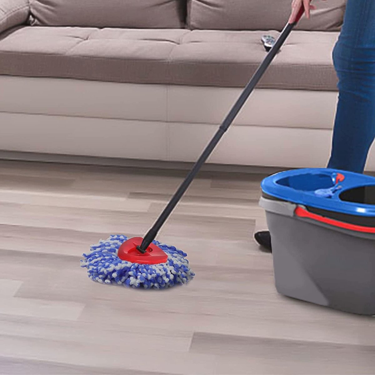 Microfiber Spin Mop Vervangende Hoofden 6-Pack