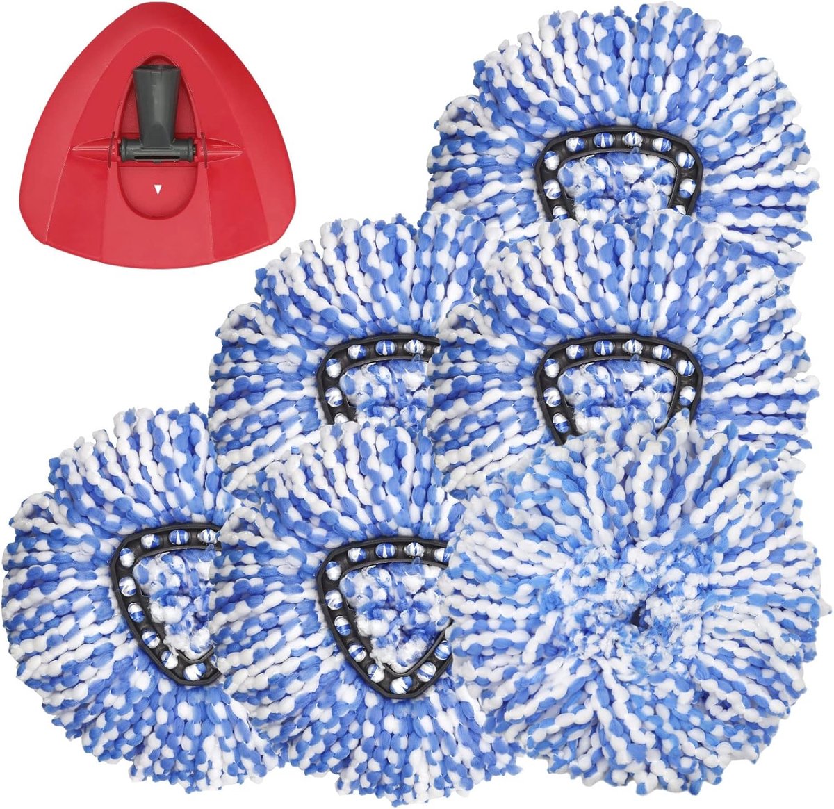 Microfiber Spin Mop Vervangende Hoofden 6-Pack