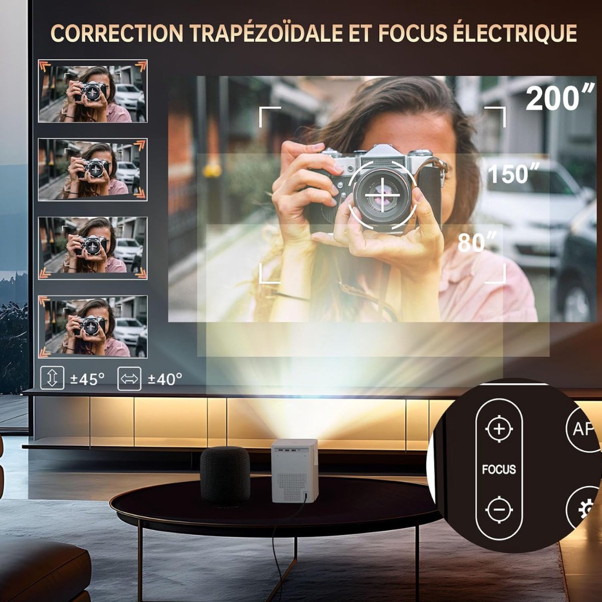 Mini 1080P Bluetooth Draagbare Projector Beamer