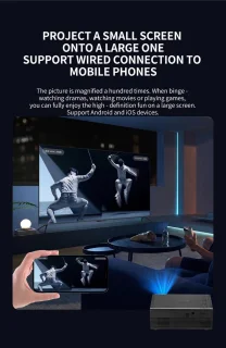 Mini 1080P-projector - Zwart