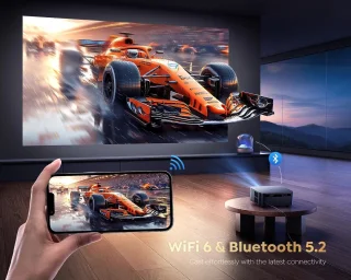 Mini Beamer 1080P LED Draagbare Projector Zwart