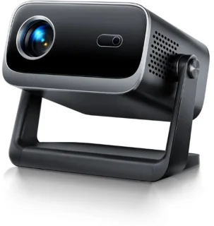 Mini Beamer 1080P WiFi Bluetooth Draagbare Projector Zwart