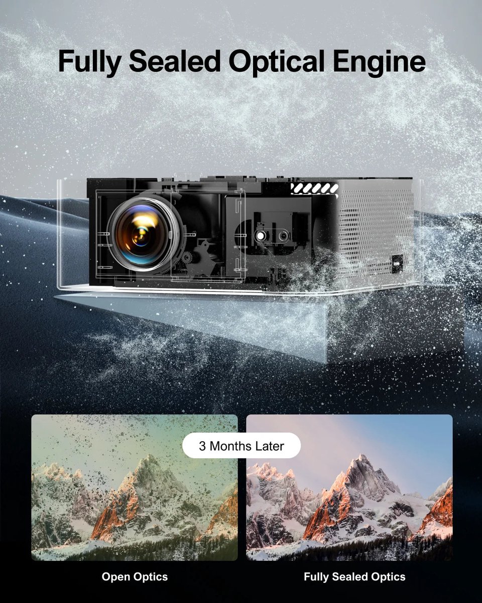 Mini Beamer 1080P Zwart - Draagbare Digitale Projector