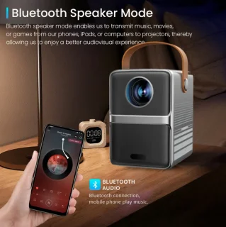 Mini Beamer 2024 Model WiFi Bluetooth Projector