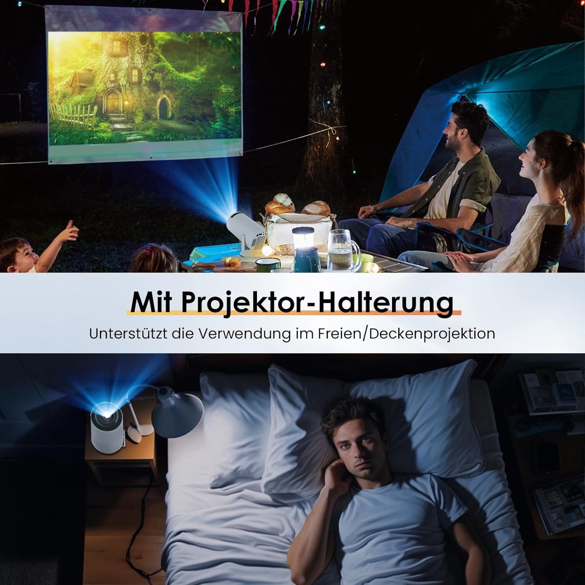 Mini Beamer 4K Android Smart TV Projector